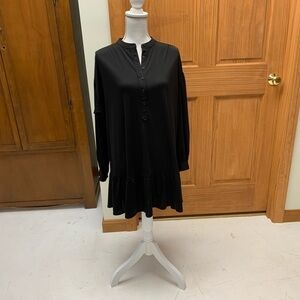 Elizabeth and James long sleeve boho shirt dress Small L-32 in 20in pit